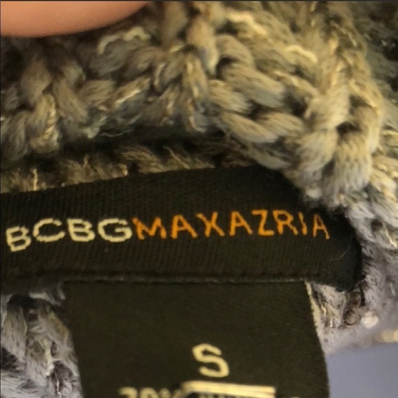 BCBGMaxazria Gray Beaded Dress Coat Small Sweater - Picture 8 of 9